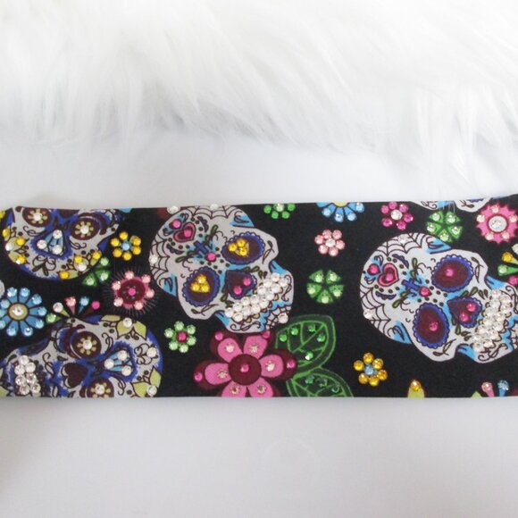 Blinged Out Riding Bandana Grateful Dead Skulls Multi Colored Sparkle&Shine! main image 4